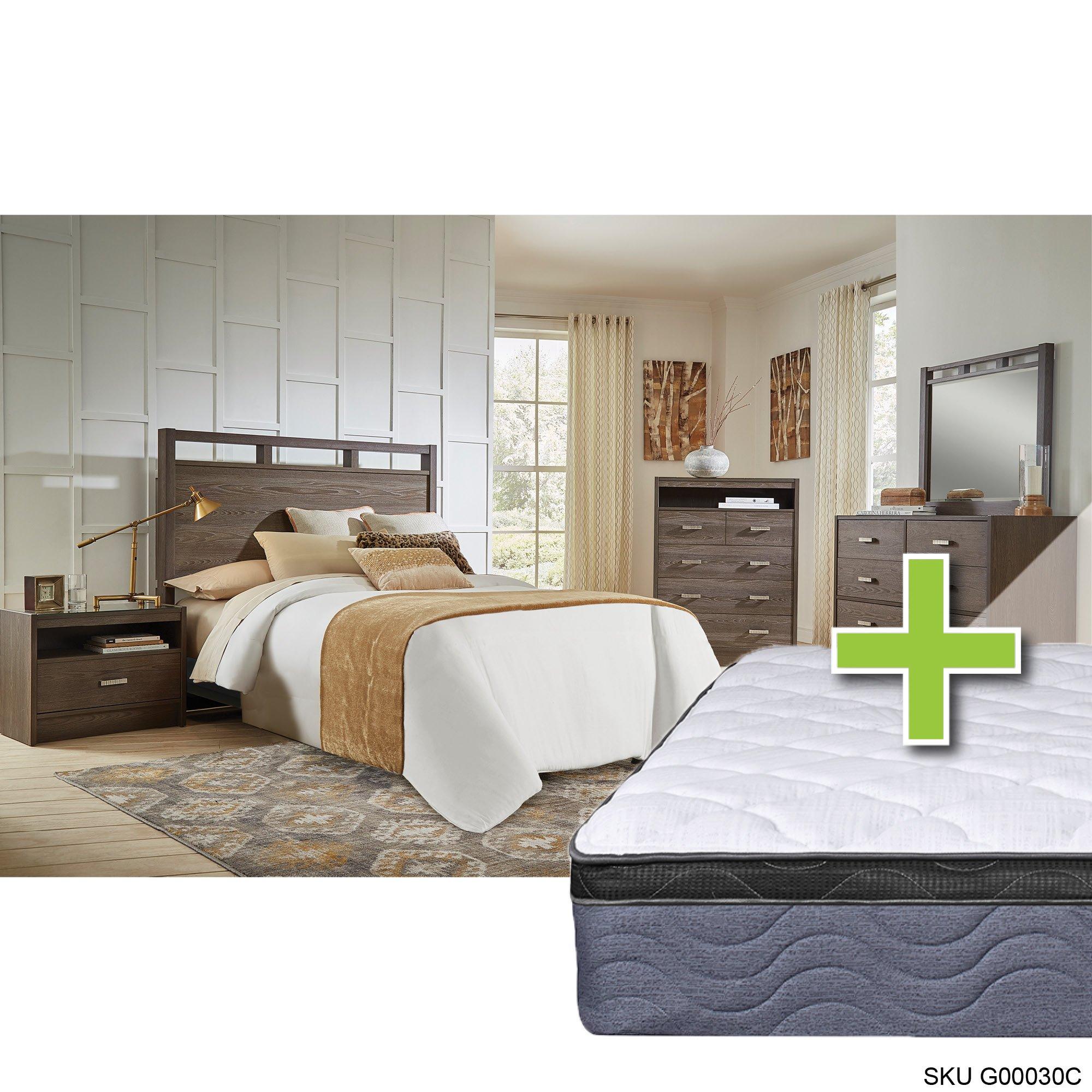 Rent to Own Ideaitalia Tobak II 4 Piece Queen Bedroom Set w/ 9.5